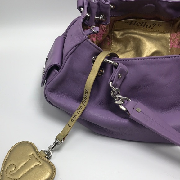 New Juicy Couture Purple Leather To Handle Bag - Picture 8 of 8